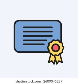 Certificate Icon - Course Completion and Academic Recognition