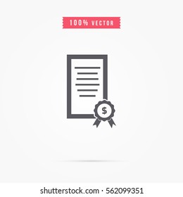 certificate icon design