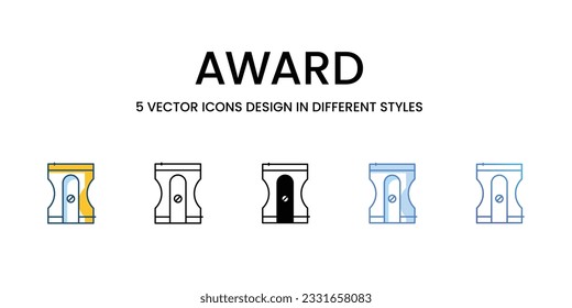 Diseño de iconos de certificado en estilo Cinco con trazo editable. Línea, Sólido, Línea plana, Color de tono Duo y Línea de degradado de color. Adecuado para diseño de páginas Web, aplicaciones móviles, UI, UX y GUI.
