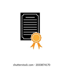 Design-Illustrationsvorlage für das Zertifikat-Symbol