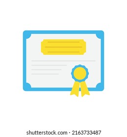 certificate icon design template vector illustration
