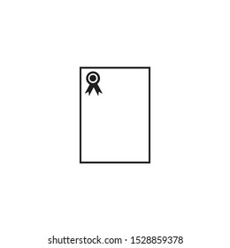 CERTIFICATE ICON DESIGN , VECTOR EPS10