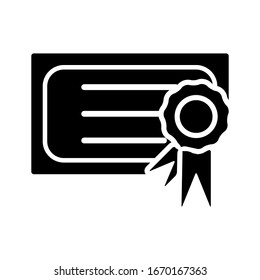 certificate icon design vector template