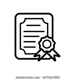 certificate icon design vector template