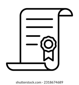 Certificate Icon Design Vector template Illustration