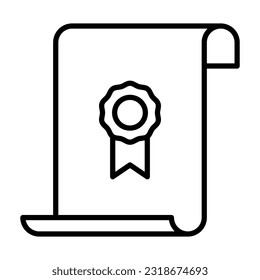 Certificate Icon Design Vector template Illustration