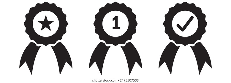 Icono de certificado con un toque distintivo: exhibición de excelencia, verificación y logro.
