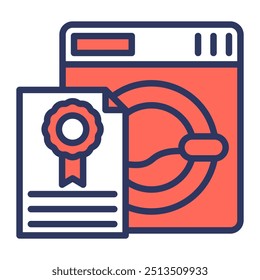 Certificate Icon Element For Design
