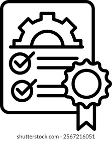 Certificate Icon Element For Design