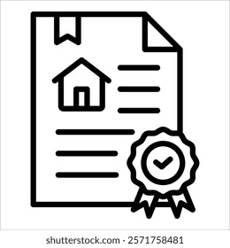 Certificate Icon Element For Design