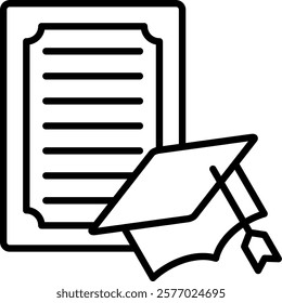 Certificate Icon Element For Design