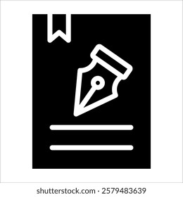 Certificate Icon Element For Design