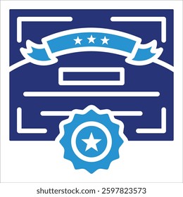 Certificate Icon Element For Design
