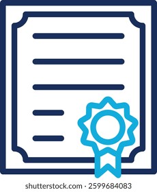 Certificate Icon Element For Design