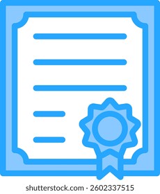 Certificate Icon Element For Design