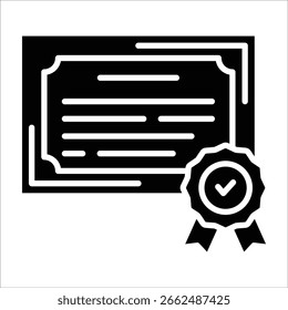 Elemento de icono de certificado para diseño