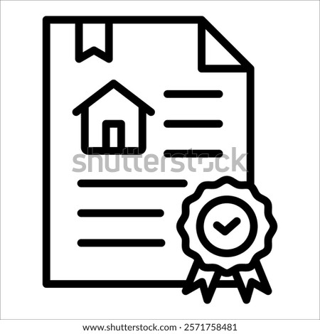 Certificate Icon Element For Design