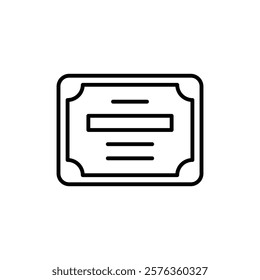 Certificate icon Flat fill set collection