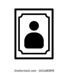 Certificate icon in flat style on white background