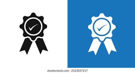 Certificate icon Flat vector set outline