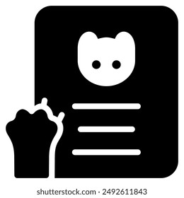 certificate icon with glyph style. Suitable for website design, logo, app and UI. Based on the size of the icon in general, so it can be reduced.
