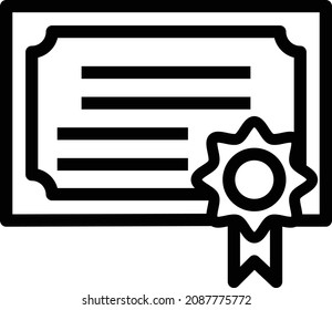certificate icon. graduation certificate vector.