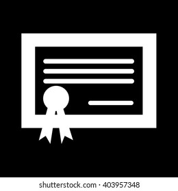 certificate icon Illustration design