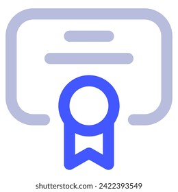 Certificate Icon Illustration for web, app, infographic, etc