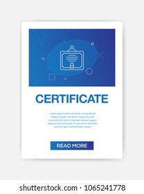 CERTIFICATE ICON INFOGRAPHIC