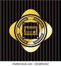 certificate icon inside shiny badge