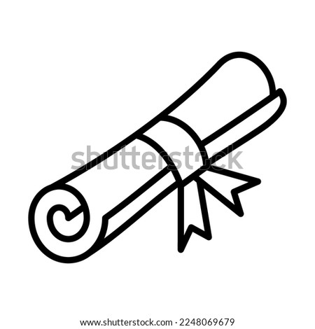 Certificate Icon Logo Design Vector Template Illustration Sign And Symbol Pixels Perfect