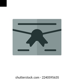 certificate icon logo flat style vector