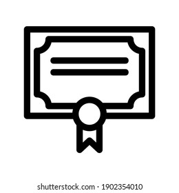 certificate icon or logo isolated sign symbol vector illustration - high quality black style vector icons
