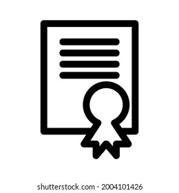certificate icon or logo isolated sign symbol vector illustration - high quality black style vector icons

