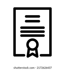 certificate icon or logo isolated sign symbol vector illustration - high quality black style vector icons
