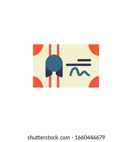certificate icon. online learning icon. perfect for application, web, logo and presentation template. icon design flat style