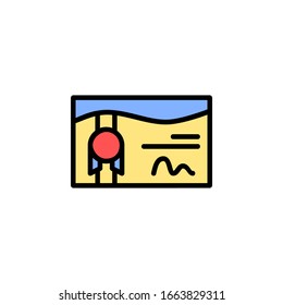 Zertifikatssymbol. Online-Lernsymbol. perfekt für Anwendungen, Web, Logo und Präsentationen. Symboldesign-Volllinienstil