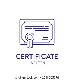 Certificate icon. Premium quality. Achievement badge. Signed approved document. Project completed. Quality mark. Quality mark. Check mark