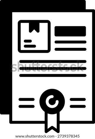 Certificate Icon: Quality Assurance and Approval