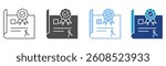 Certificate Icon Set Multiple Style Collection