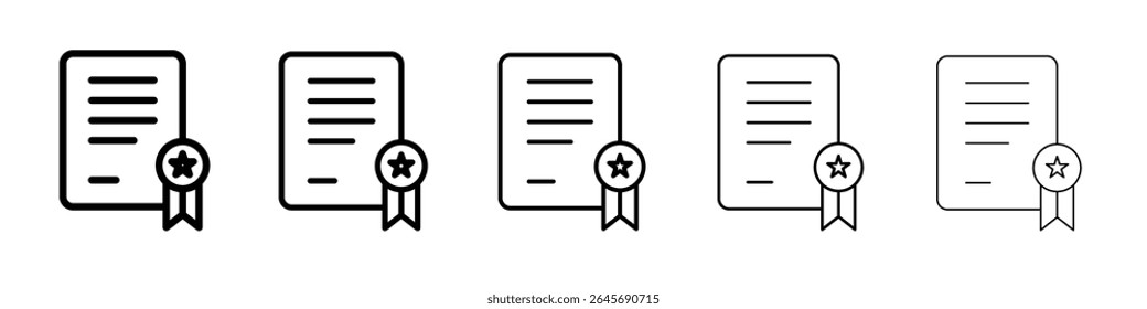 Zertifikatssymbol, einfache Illustration, Logo, Kunst