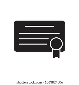 certificate icon template