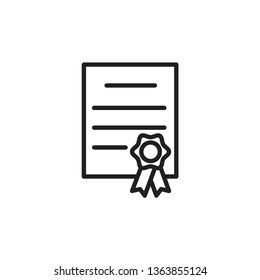 certificate icon template
