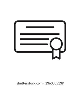 certificate icon template