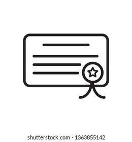 certificate icon template