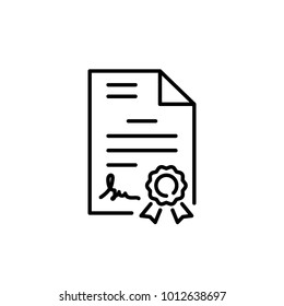 certificate icon vector