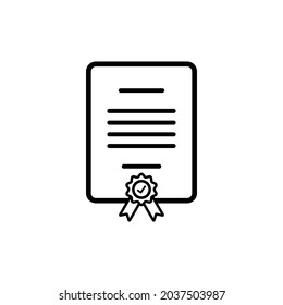 Zertifikat-Icon-Vektorgrafik, Leistung, Zertifikat-Preis-Symbol, Vektorgrafiken