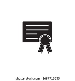 Ilustración de diseño del vector de icono de certificado