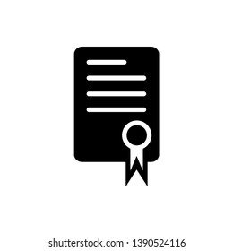 Certificate icon vector design template