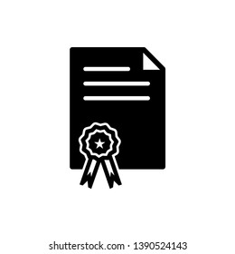 Certificate icon vector design template